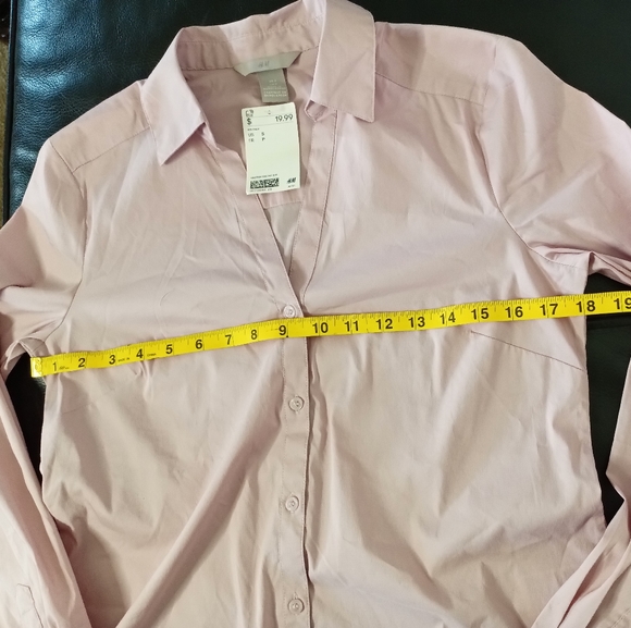 H&M Women Blouse Long sleeves V Neck - Picture 4 of 6